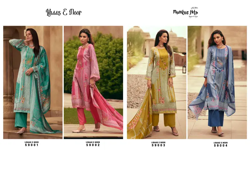 Libas e noor By Mumtaz Arts Viscose Pushmina Dress Material Catalog